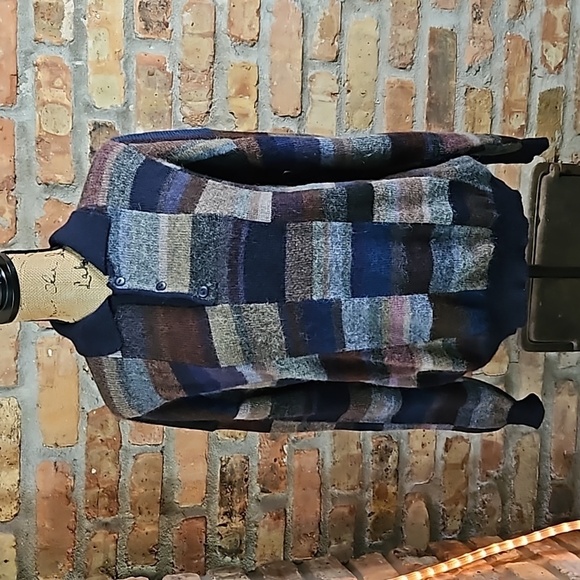 Peruvian Connection 100% Alpaca color block sweater size Medium - Picture 1 of 10